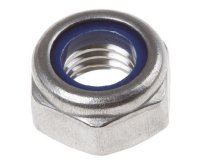 8mm Lock Nut Nylon Insert Zinc Plated