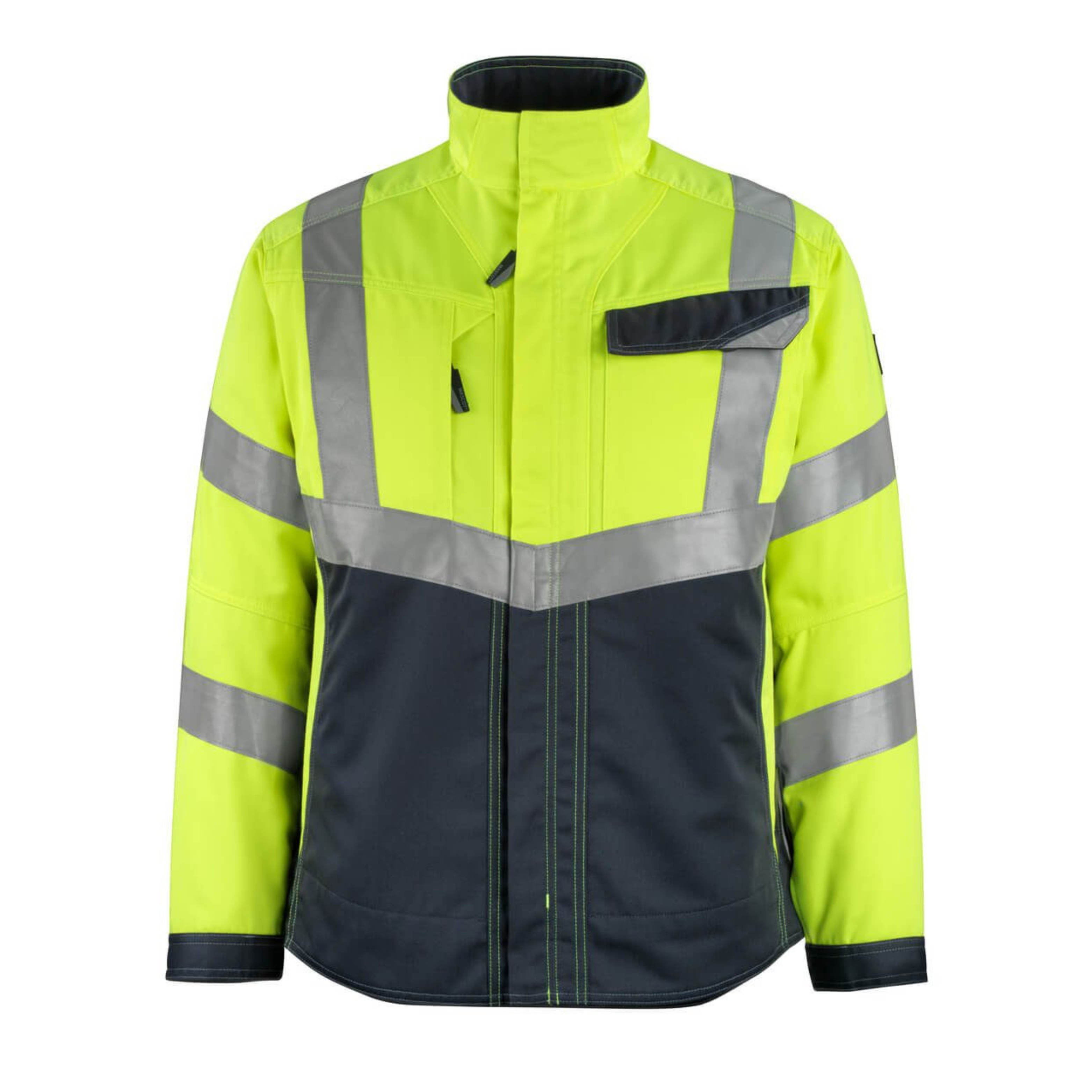 Mascot Oxford Hivis Jacket, Yellow/Navy