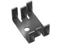 Heatsinks for Transistors in Plastic Case Aluminium Black Anodised  13mm high 21 Hole Pattern SOT 32