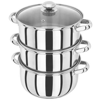 Judge 3 Tier Steamer Set - Steel | HX04