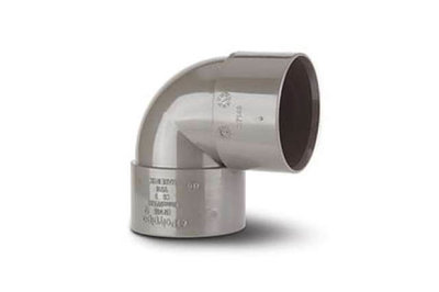 Polypipe WS16 40MM ABS 90&deg; Bend Grey