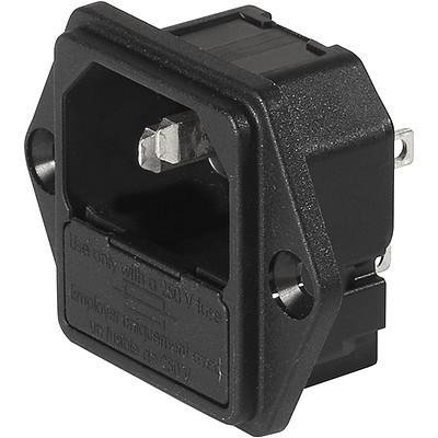 Schurter IEC Panel Inlet C14 with Fuse holder 1 Pole