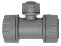 POLYPLUMB GREY PB1122 22x22x15mm REDUCER BRANCH TEE