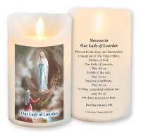 LED Candle/Scented Wax/Timer/Lourdes   (86683)