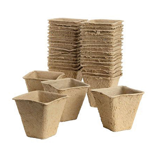Grow It 6cm Square Fibre Pots