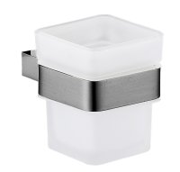 TUMBLER HOLDER & CUP GUNMETAL GREY