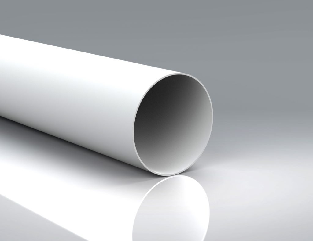 100mm 4" Round White Pipe 1.5Mtr VKC299