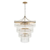 MARIETTA 16 LIGHT TIERED ANTIQUE BRASS PENDANT