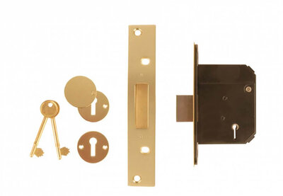 Dale Hardware Brass 63mm BS3621 5L Mortice Deadlock DP007143