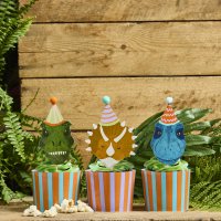 Dinosaur Food Picks & Food Cup Set - Pack of 12