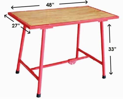 Texan Trade Work Table 48" x 25" - Foldable