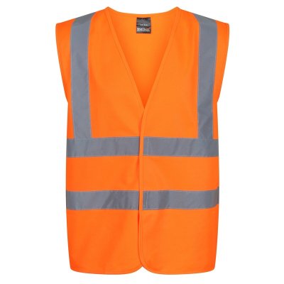 Regatta Men's Hi-Vis Vest Orange Size Large TRS195