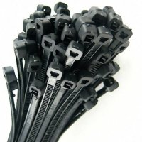 PVCT3076 PROSOLVE BLACK CABLE TIES 300 X 7.6MM (PACK 100)
