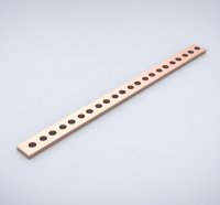 NS750 nVent Hoffman PE bar 750x12x3, Flat copper bar with 50 holes