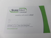 CL05 WEEKLY CLEAR SPARE BACKING SHEETS (PK 100)