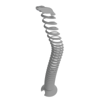 CMD Spiral Cable Spine Silver