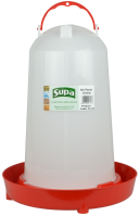 Supa Red & White Poultry Drinker 6 Litre x 3