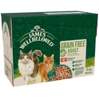 James Wellbeloved Adult Cat Pouch Grain Free - Chicken Jelly 85g x 12
