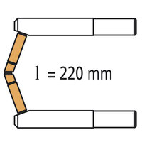 2x RX3 Arms - 220 20� angle