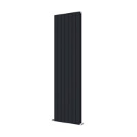 Tucker French 1800 x 520mm Double Panel Anthracite Vertical Radiator (Heating Only)
