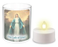 Battery Votive Light & Holder/Miraculous   (87845)