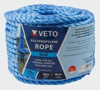 Rope 8mm x 30 Metre Coil Blue