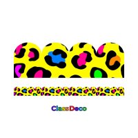 Scalloped Trimmer - "Vibrance" Leopard Print (12m)