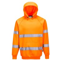 PORTWEST HI-VIS HOODED SWEATSHIRT