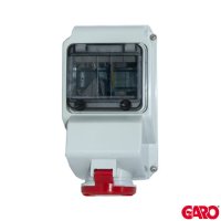 GARO GEAURBB432-6S | 32A 3P+N+E 400V Socket C-W 4MOD ENC IP44