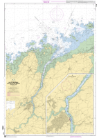 French Chart - 7126 De l'&Icirc;le Balanec aux H&eacute;aux-de-Br&eacute;hat - Cours du Jaudy