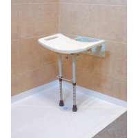 Drop Down Wall Mounted Shower Seat.