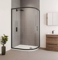 VERVE ONE DOOR QUAD 800 X 1000MM MATTE BLACK