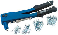 Draper Riveter Gun Set with 60 Rivets