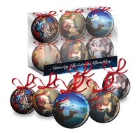 Decoupage 2 1/2 inch Nativity Bauble/6 Designs   (88999)