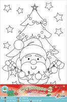 Christmas Design Canvas, Paint & Sticker Set - Christmas Tree wi