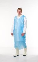 RS PRO Disposable Apron Smocks 30mu - Blue 76 x 135cm