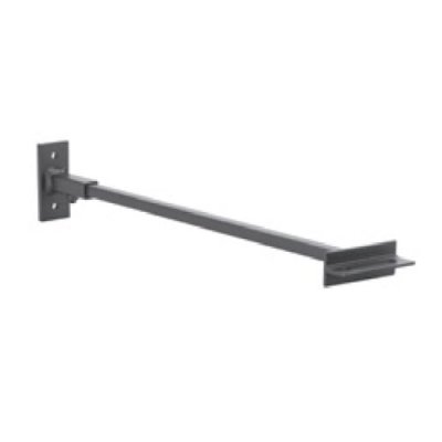 Zwart gelakte Wand bevestiging inkortbaar