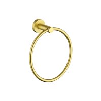 ERLA DESTINO BRUSHED BRASS TOWEL RING
