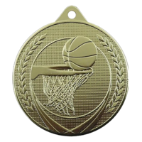 50mm Gold Basketball Medal