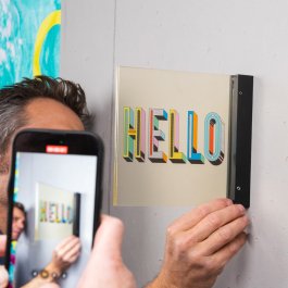 Signclamp standoffs flag black Classic