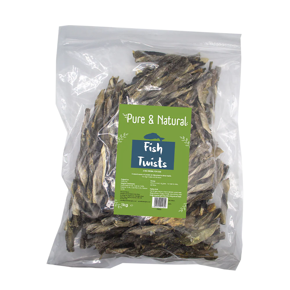 Pure & Natural Whitefish Twists 1kg