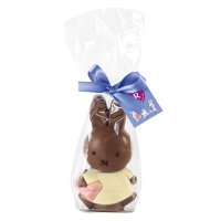 Hollow choc 14cm Miffy girl bunnies in bag (6 mk 2 wh) - 8x95g