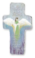 Artmetal Cross/Baptismal Blessings   (46345)