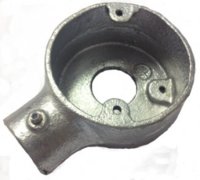 CONLOK GALV END BOX C/W 25MM HOLE IN REAR (QUICK FIT UNTHREADED)