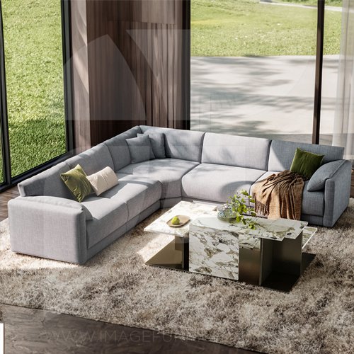 Corfu Modular Corner Sofa - Grey 4