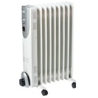 WINTERWARM 2KW OIL FILLED COLUMN RADIATOR WITH THERMOSTAT AND HEAT SETTINGS