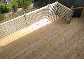 Natural Treated & Waxed Timber Decking 