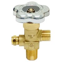 1/2" Commercial CO2 Valve, Steel Cylinder, 3000 psi Burst Disc P