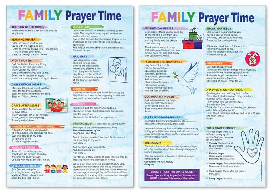 Laminated A4 Leaflet/Family Prayer Time   (16028)