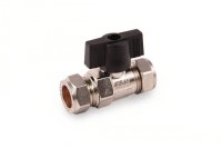 H&B 22mm CHROME PLATED COPPER TO COPPER BALLFLOW COMES WITH HANDLE